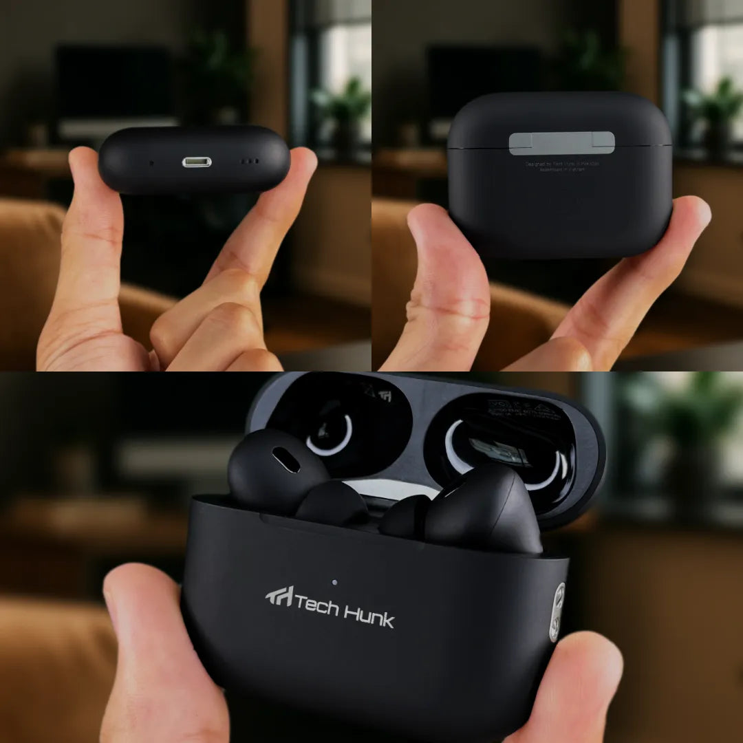 TH Pods Gen 3 Matte Black Earbuds