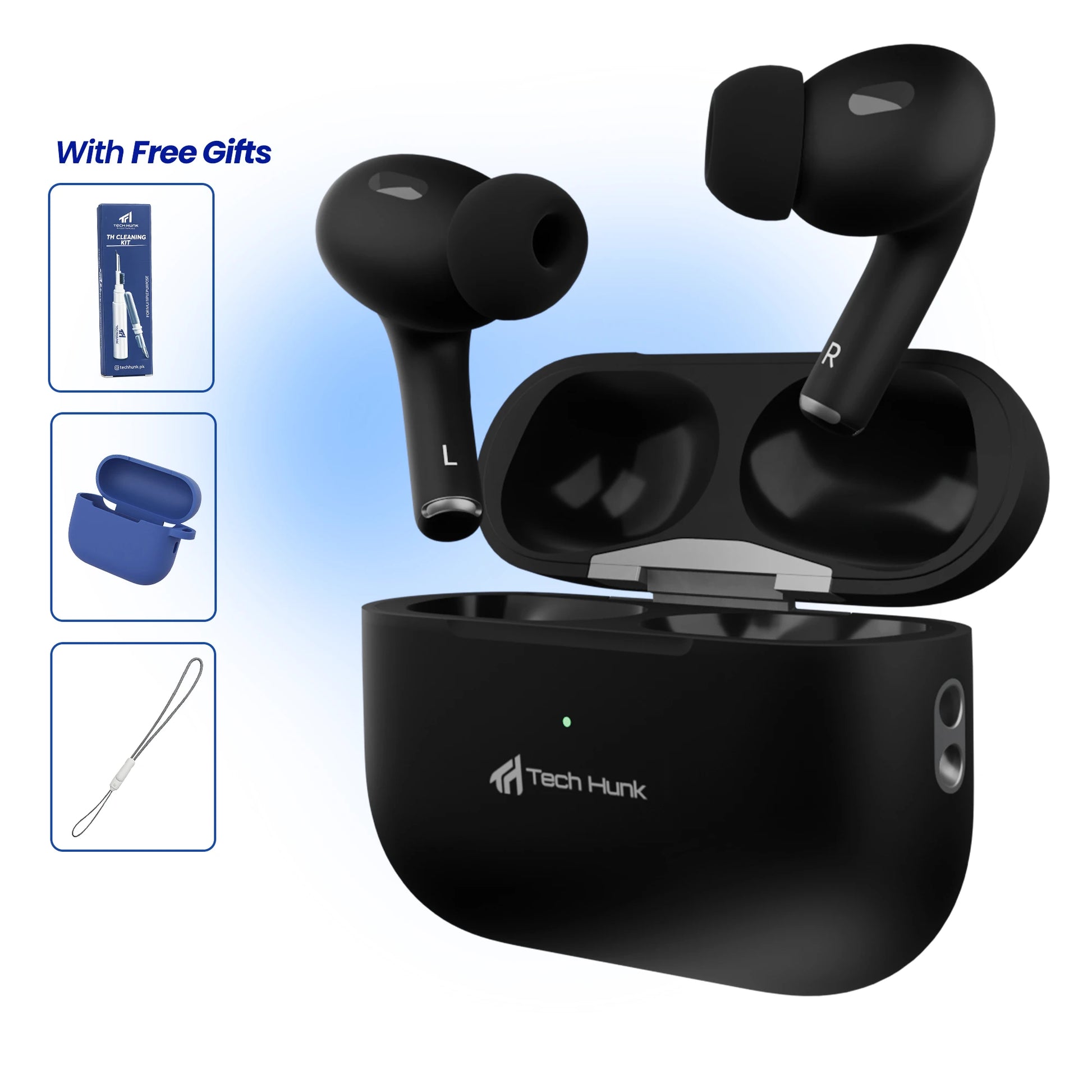 TH Pods Gen 3 Matte Black Earbuds