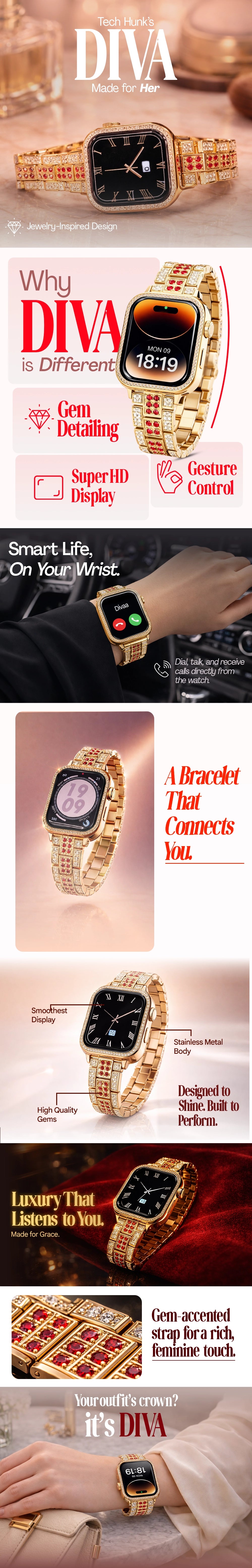 TH DIVA Smartwatch