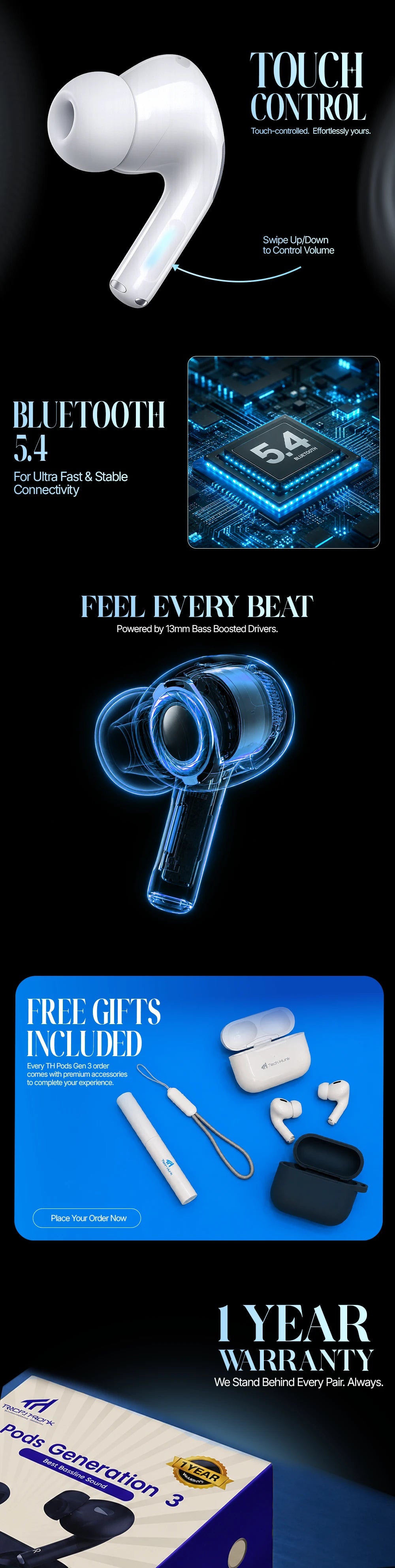 TH Pods Gen 3 Earbuds