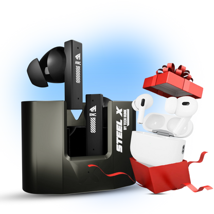 TH Steel X Earbuds + Free Gift (Pods Pro 2 Buzzer Edition)