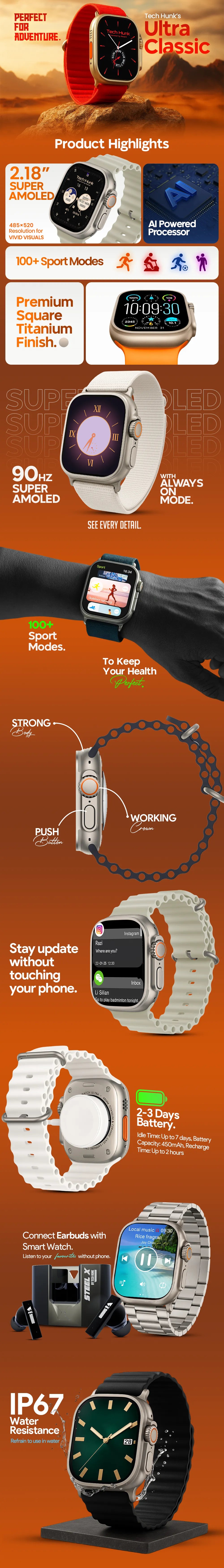 TH Ultra Classic Smartwatch
